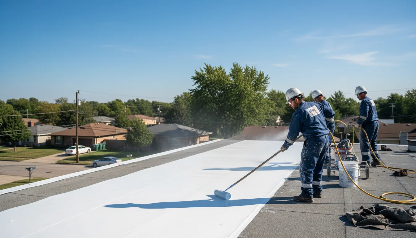 Commercial roof coating in Fort Atkinson, WI near me